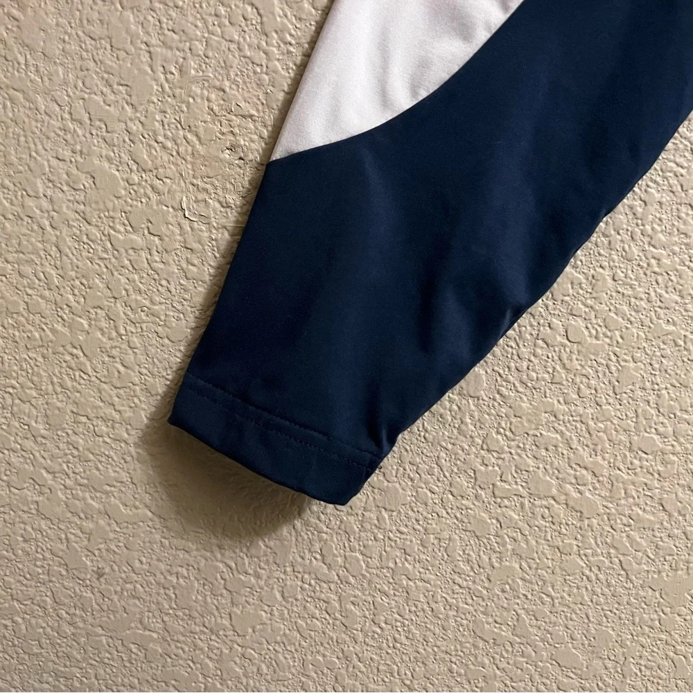 Sunice Golf Pullover Mens Large Blue White Otaki Mid Layer 1/4 Quarter Zip - Picture 10 of 14